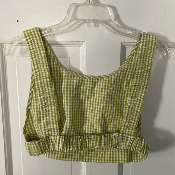 Green Gingham Two Piece Set - Picture 3 of 8